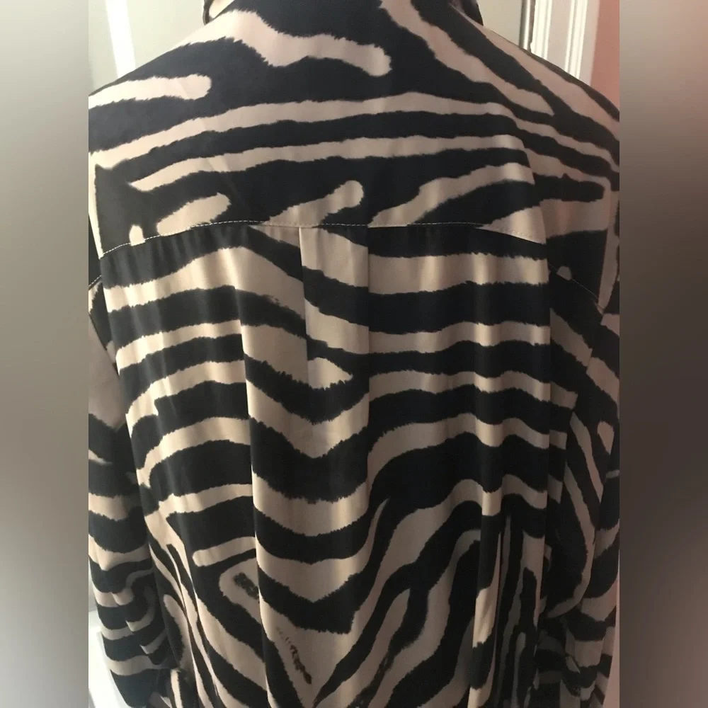 ⭐️Host pick⭐️DG2 animal print dress  with hidden front button closure - Picture 2 of 9